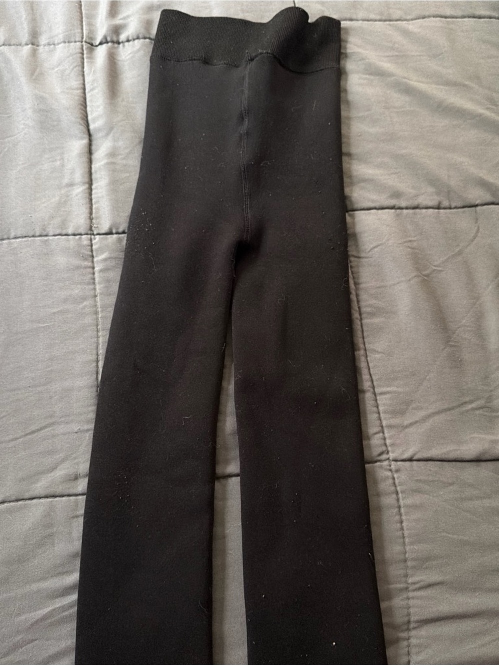 Black thermal Stretch Pull-On Bottoms